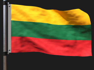 Flag of lithuania 3D Model