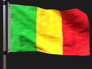 Bendera mali Model 3D