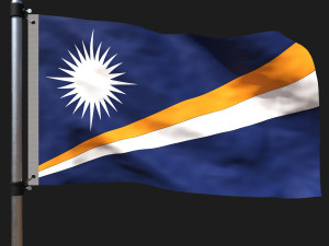 Flag of marshall 3D Model