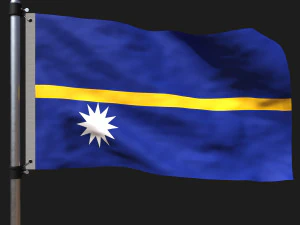 Nauru bayrağı 3D Model