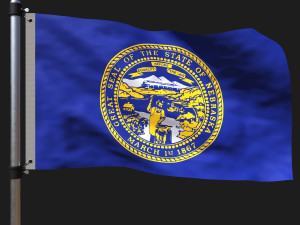 Flag of nebraska 3D मॉडल