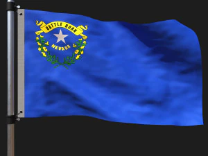 Nevada bayrağı 3D Model