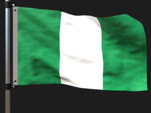 Flag of nigeria 3Dモデル