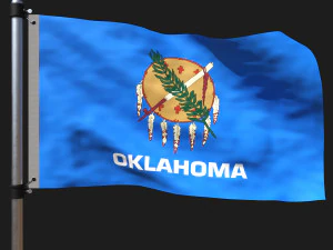 Bendera Oklahoma Model 3D
