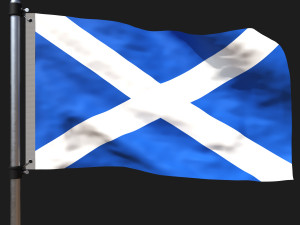 Flag of scotland Modelo 3D