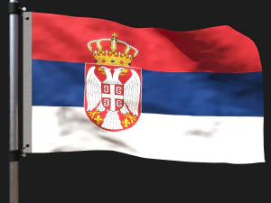 Sırbistan bayrağı 3D Model