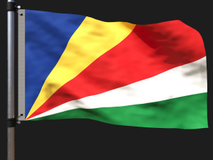 Flag of seychelles Modèle 3D