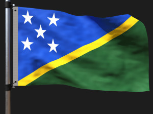 Flag of solomon islands 3D Model