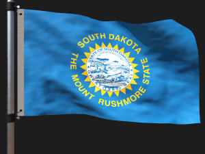Flag of south dakota 3D Model