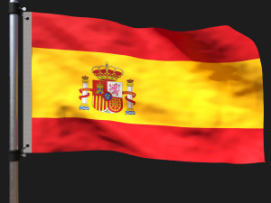 Flag of spain 3D Model