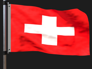 Flag of switzerl 3Dモデル