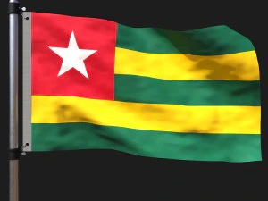 Bandeira do Togo Modelo 3D