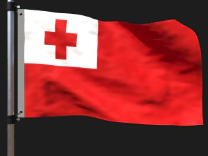 Bandiera dell'Tonga Modello 3D