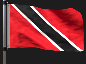 Flag of trinidad and tobago 3D मॉडल