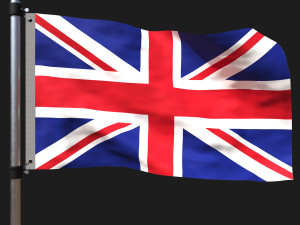 Flag of united kingdom 3D 模型