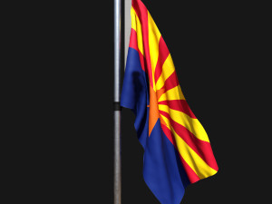 Flag of arizona 02 3D 模型