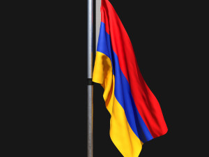 Flag of armenia 02 3Dモデル