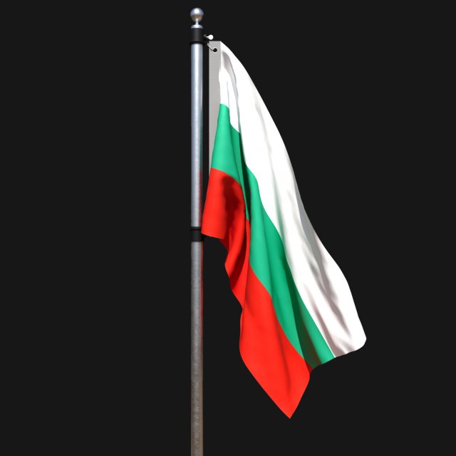 Flag of bulgaria 02 Modello 3D .c4d .max .obj .3ds .fbx .stl .blend 