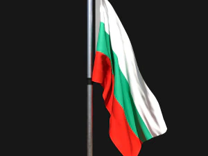 Flag of bulgaria 02 3D Model