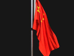 Bandeira da China 02 Modelo 3D