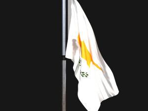 Flag of cyprus 02 3D Model