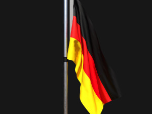 Flag of germany 02 3D Model
