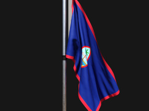Flag of guam 02 3D Модель