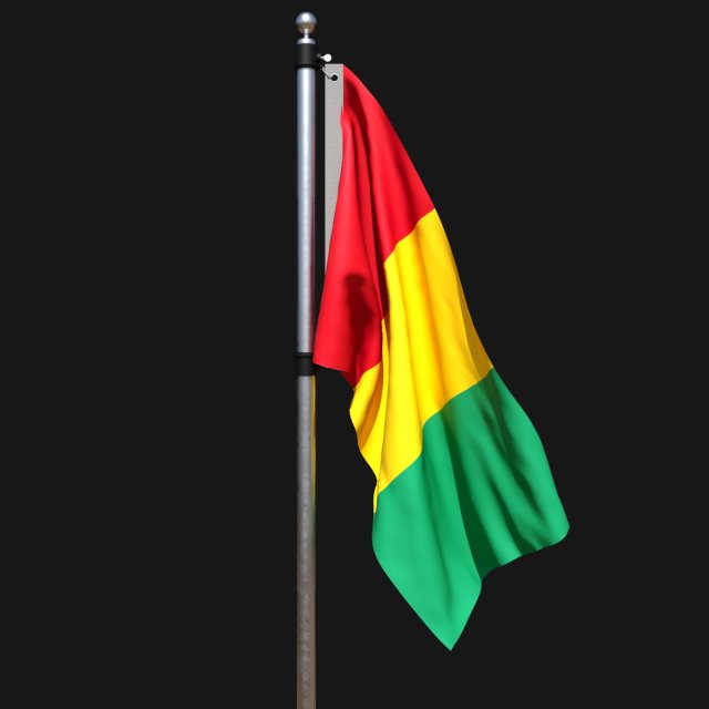 Flag of guinea bissau 02 Modèle 3D .c4d .max .obj .3ds .fbx .stl .blend 
