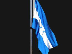 Flagge von Honduras 02 3D Modell