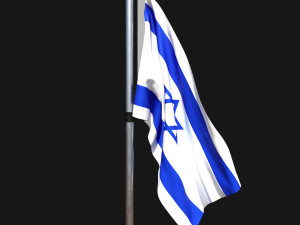 Flag of israel 02 3D Модель
