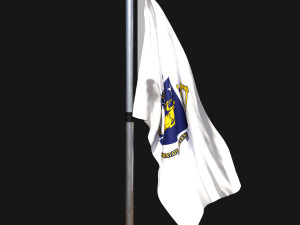 Flag of massachusetts 02 3Dモデル