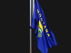 Bandera de montana 02 Modelo 3D