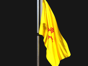 Flag of new mexico 02 3D Модель