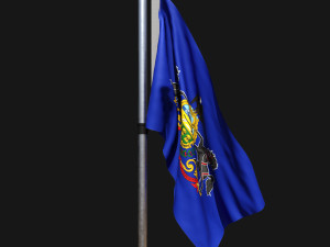 Flag of pennsylvania 02 Modèle 3D