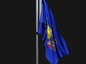 Bandeira da Pensilvânia 02 Modelo 3D