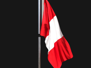 Flag of peru 02 3D 模型