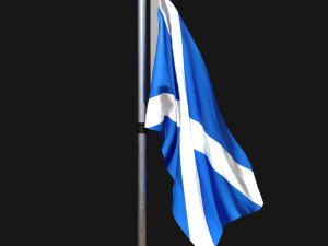 Flag of scotland 02 3Dモデル