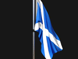 Bandera de escocia 02 Modelo 3D
