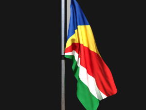 Flag of seychelles 02 3Dモデル