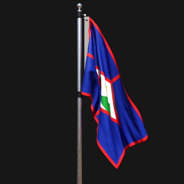 Flag of st eustatius 02 Modèle 3D .c4d .max .obj .3ds .fbx .stl .blend 