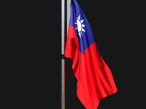 Flag of taiwan 02 3D 模型