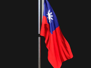 Bendera Taiwan 02 Model 3D