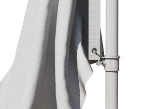 Flag of uzbekistan 02 3Dモデル