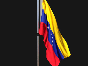 Flag of venezuela 02 3D Модель