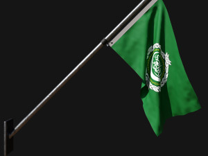 Flag of arab league 03 3D 모델
