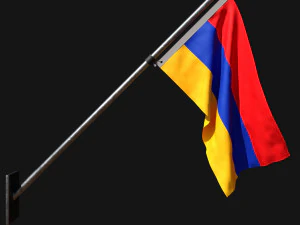 आर्मेनिया का ध्वज 03 3D मॉडल