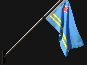 アルバの旗 03 3Dモデル