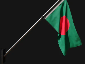 Flagge von Bangladesch 03 3D Modell