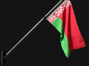 Flag of belarus 03 3D 모델
