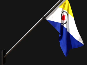 Flaga Bonaire 03 Model 3D